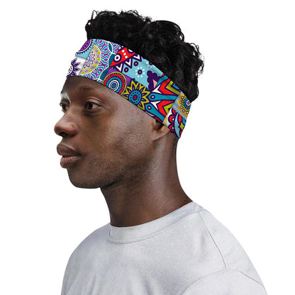 Mandala Tile Bohemian Pattern Print Sports Headband