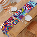 Mandala Tile Bohemian Pattern Print Table Runner