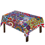 Mandala Tile Bohemian Pattern Print Tablecloth