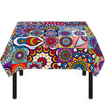 Mandala Tile Bohemian Pattern Print Tablecloth