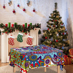 Mandala Tile Bohemian Pattern Print Tablecloth