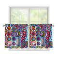 Mandala Tile Bohemian Pattern Print Tier Curtains