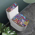 Mandala Tile Bohemian Pattern Print Toilet Lid And Tank Cover Set