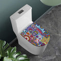 Mandala Tile Bohemian Pattern Print Toilet Lid Cover