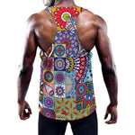 Mandala Tile Bohemian Pattern Print Training Tank Top