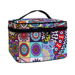 Mandala Tile Bohemian Pattern Print Travel Makeup Bag