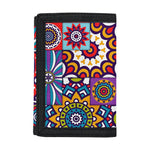 Mandala Tile Bohemian Pattern Print Trifold Wallet