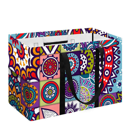 Mandala Tile Bohemian Pattern Print Utility Tote Bag