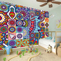 Mandala Tile Bohemian Pattern Print Wall Sticker