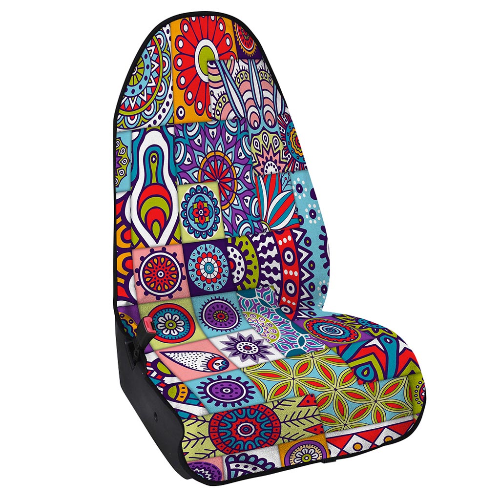 Mandala Tile Bohemian Pattern Print Waterproof Car Seat Cover