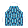 Mandala Waves Bohemian Pattern Print Adjustable Apron