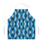 Mandala Waves Bohemian Pattern Print Adjustable Apron