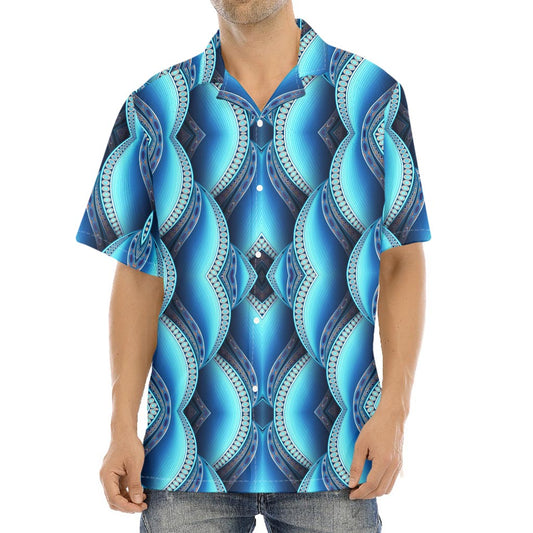 Mandala Waves Bohemian Pattern Print Aloha Shirt