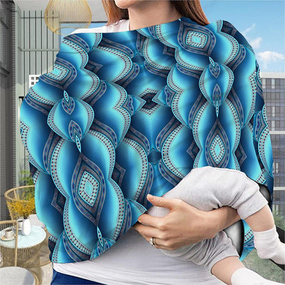 Mandala Waves Bohemian Pattern Print Baby Seat Cover