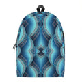 Mandala Waves Bohemian Pattern Print School Backpack