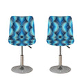 Mandala Waves Bohemian Pattern Print Bar Stool Covers