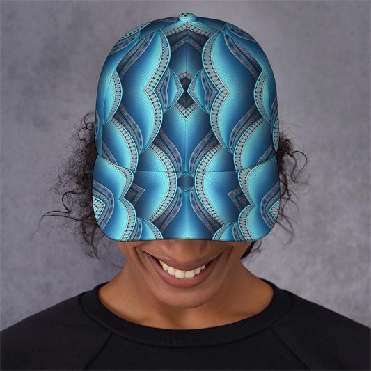 Mandala Waves Bohemian Pattern Print Baseball Cap