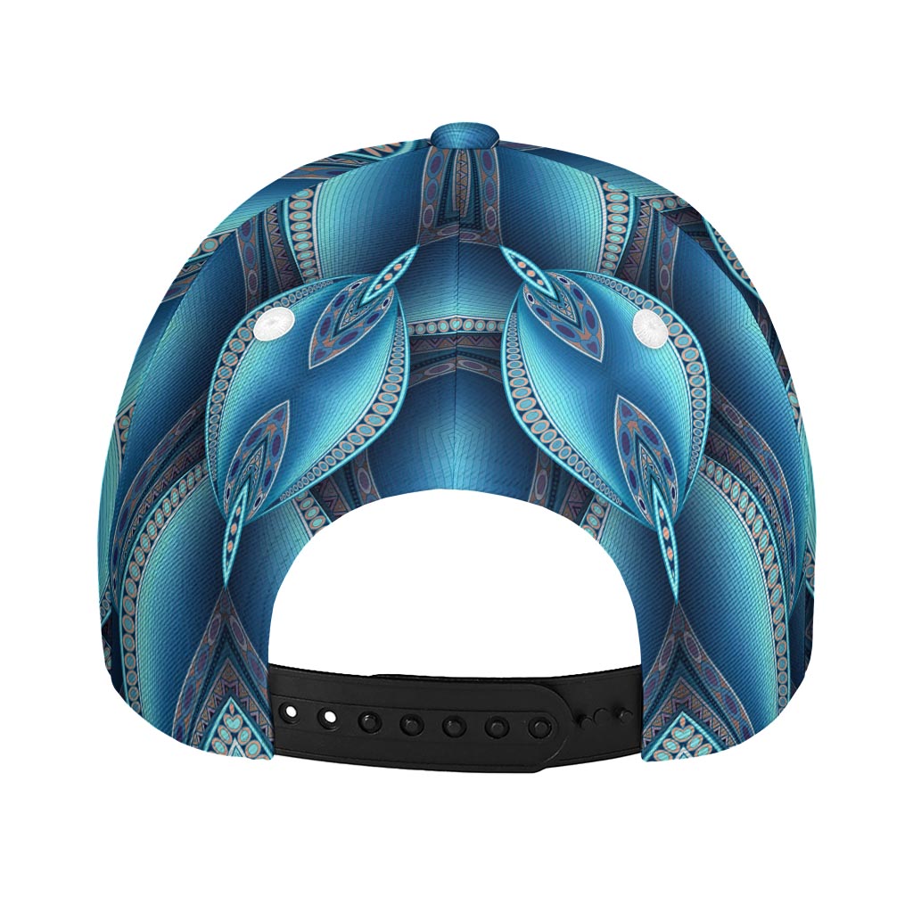 Mandala Waves Bohemian Pattern Print Baseball Cap