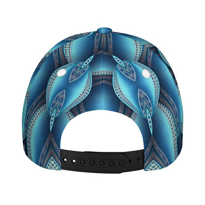 Mandala Waves Bohemian Pattern Print Baseball Cap