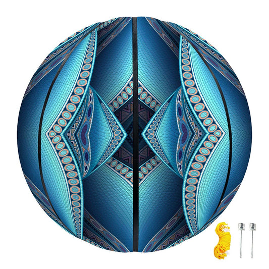 Mandala Waves Bohemian Pattern Print Basketball