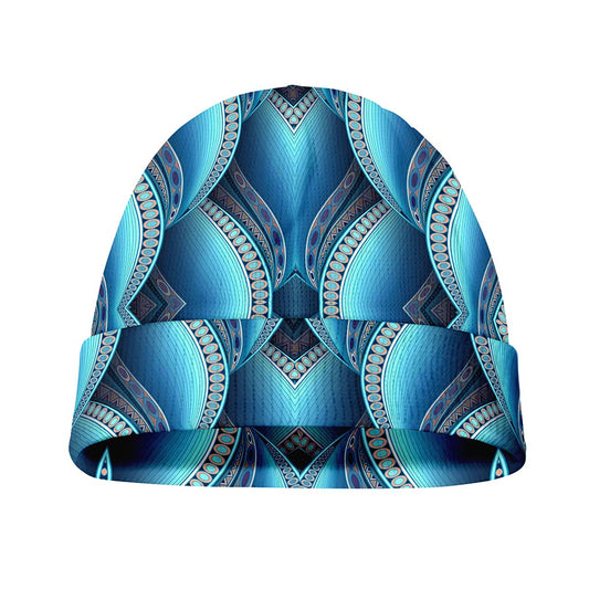 Mandala Waves Bohemian Pattern Print Beanie