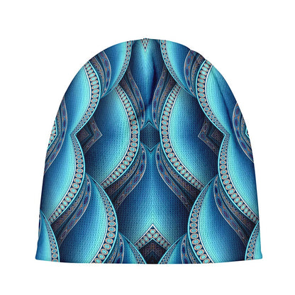 Mandala Waves Bohemian Pattern Print Beanie
