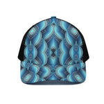 Mandala Waves Bohemian Pattern Print Black Mesh Trucker Cap