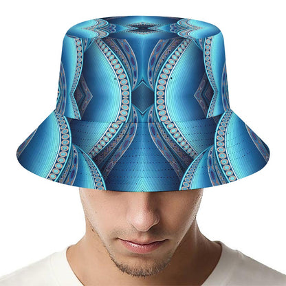 Mandala Waves Bohemian Pattern Print Bucket Hat