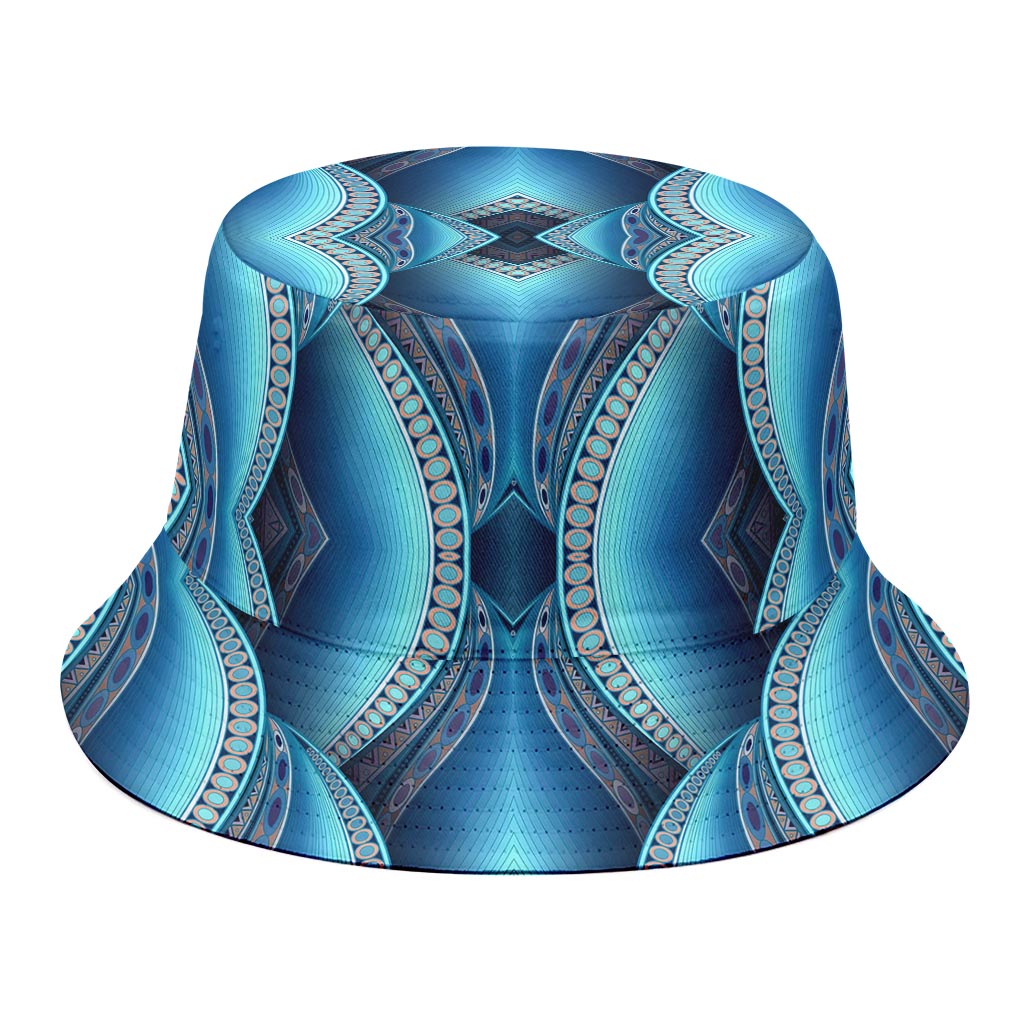 Mandala Waves Bohemian Pattern Print Bucket Hat