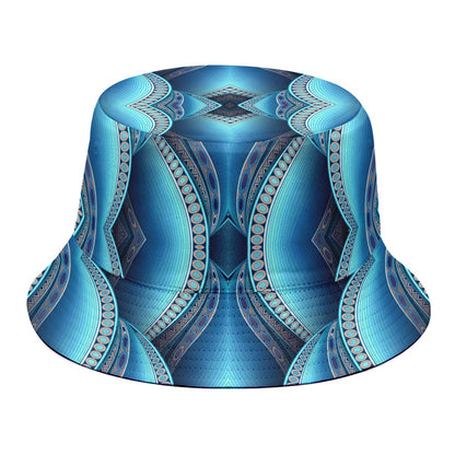 Mandala Waves Bohemian Pattern Print Bucket Hat