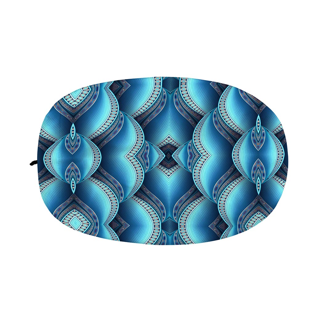 Mandala Waves Bohemian Pattern Print Car Side Mirror Covers