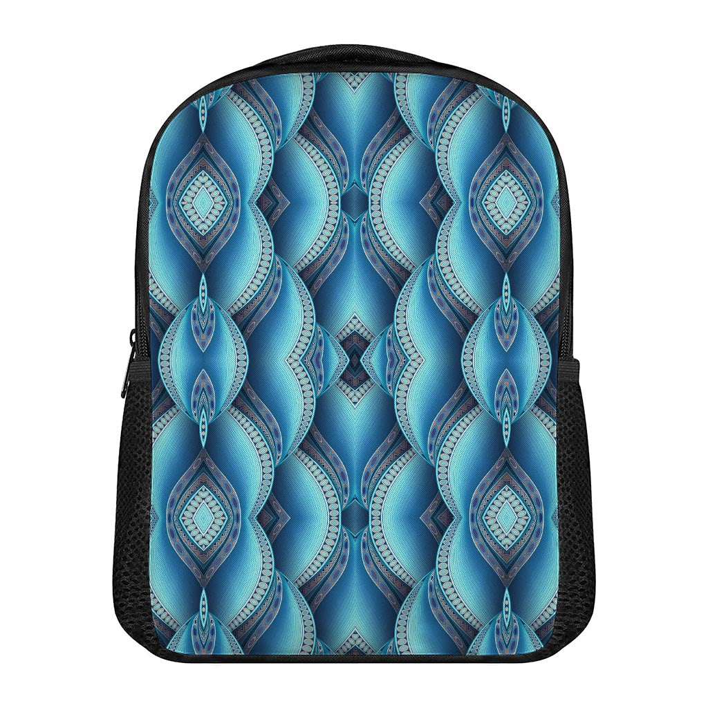 Mandala Waves Bohemian Pattern Print Casual Backpack