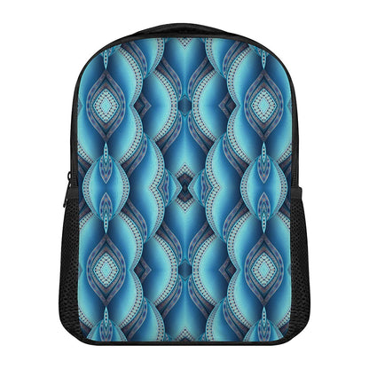 Mandala Waves Bohemian Pattern Print Casual Backpack