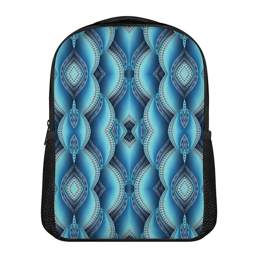 Mandala Waves Bohemian Pattern Print Casual Backpack