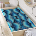 Mandala Waves Bohemian Pattern Print Changing Pad Cover