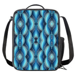 Mandala Waves Bohemian Pattern Print Crossbody Lunch Bag