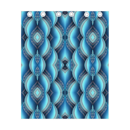 Mandala Waves Bohemian Pattern Print Curtain