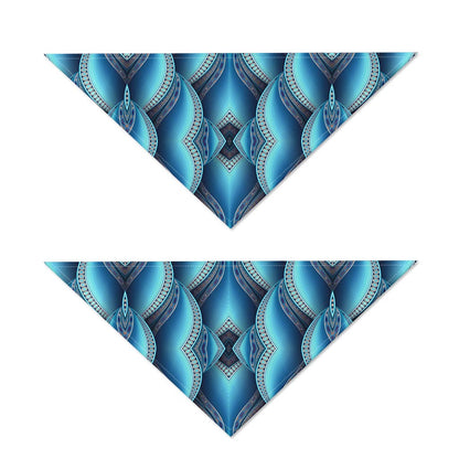 Mandala Waves Bohemian Pattern Print Dog Bandana
