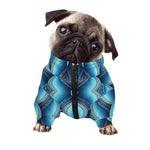 Mandala Waves Bohemian Pattern Print Dog Zip Up Jacket