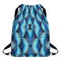 Mandala Waves Bohemian Pattern Print Drawstring Backpack