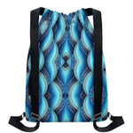 Mandala Waves Bohemian Pattern Print Drawstring Backpack