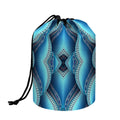 Mandala Waves Bohemian Pattern Print Drawstring Makeup Bag