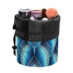 Mandala Waves Bohemian Pattern Print Drawstring Makeup Bag