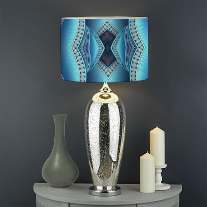 Mandala Waves Bohemian Pattern Print Drum Lamp Shade