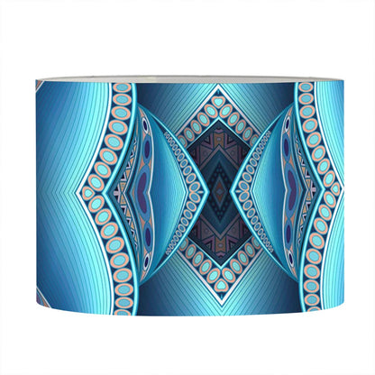 Mandala Waves Bohemian Pattern Print Drum Lamp Shade