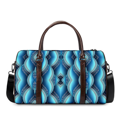 Mandala Waves Bohemian Pattern Print Duffle Bag