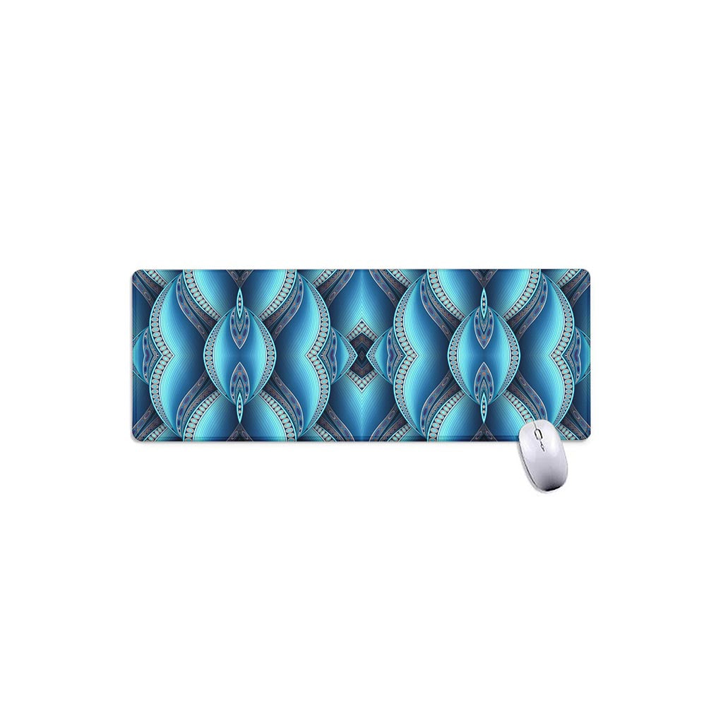 Mandala Waves Bohemian Pattern Print Extended Mouse Pad