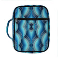 Mandala Waves Bohemian Pattern Print Front Pocket Bible Bag