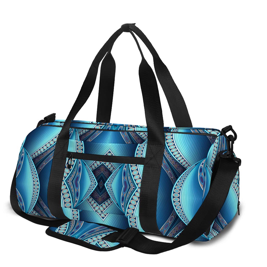 Mandala Waves Bohemian Pattern Print Gym Bag