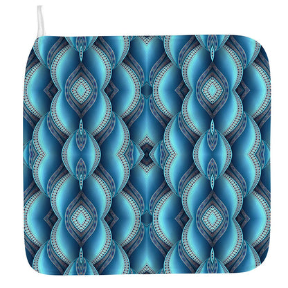 Mandala Waves Bohemian Pattern Print Hand Towel